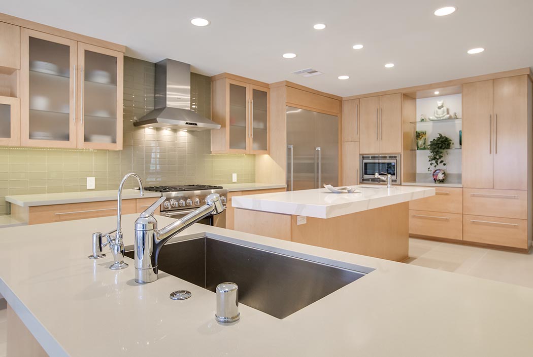 Los Angeles Hills Modern Kitchen Remodel Reborn Cabinets Inc